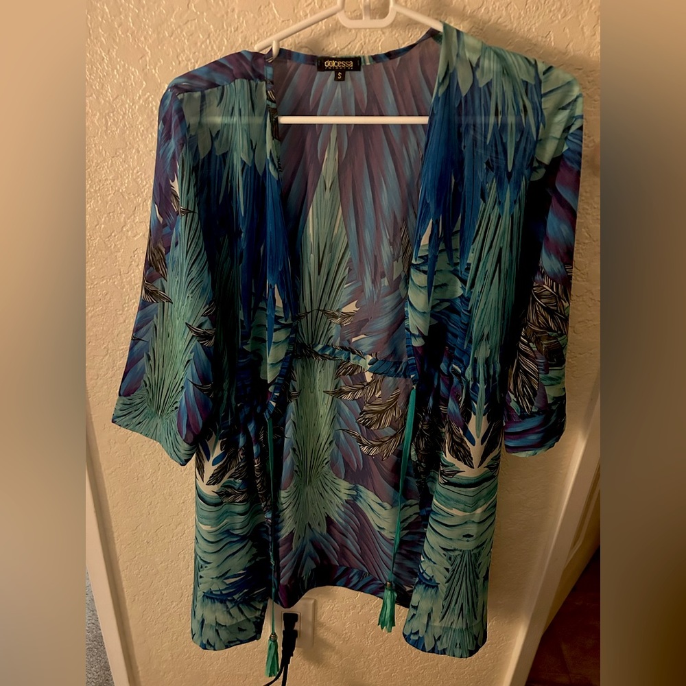 Turquoise Dolcessa swimsuit cover up